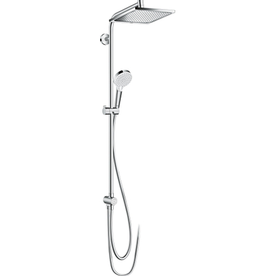 Hansgrohe Crometta e Croma e - 240 - 1jet - showerpipe reno - met ecosmart - hoogglans chroom
