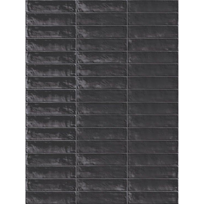 Ceralto Ivarno Grain Carrelage mural - 6x24cm - 9.5mm - Anthracite