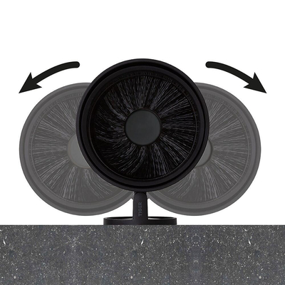 Tiger Tune Brosse de toilette avec support Métal noir brossé / Noir 9.6x38.2x12.1cm