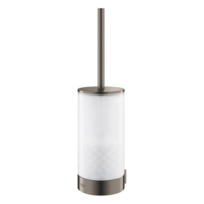 GROHE Selection Toiletborstelhouder - wandmontage - rond - open - brushed hard graphite