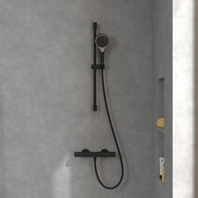 Villeroy & Boch Universal Taps & Fittings Mitigeur thermostatique de douche pour douche Rond - noir mat