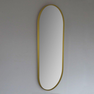 Royal plaza Intent spiegel ovaal met lijst 90x38 cm mat goud SHOWOOMMODEL