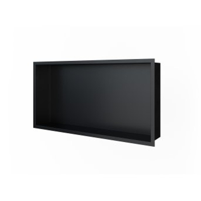 Looox Storage Collection Niche encastrable - 60x30x7cm - bride - noir mat