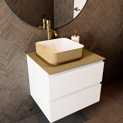 Mondiaz TOP 51 Topblad - 60x51x0.9cm - geschikt voor afdekplaat - Solid surface - Oro