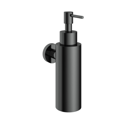 Hotbath Cobber Zeepdispenser - wand model - gepolijst zwart PVD