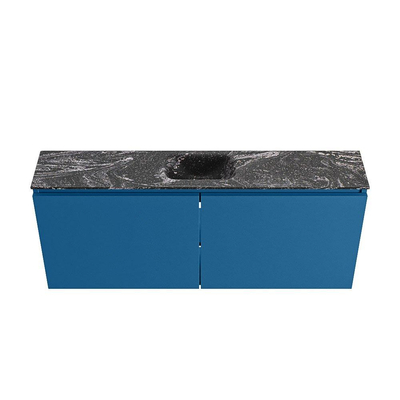 MONDIAZ TURE-DLUX meuble de toilette 120 cm Jeans. EDEN lavabo Lava position centrale. Avec 1 trou de robinet.