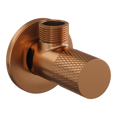 BRAUER Copper Carving Robinet d'arrêt d'angle - G1/2 - Cuivre brossé