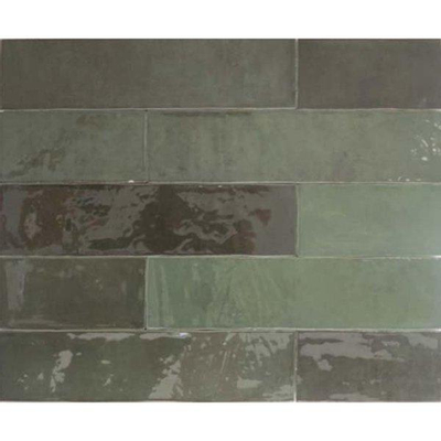 SAMPLE Ceralto Tavola Core Carreau mural 6x25cm 10mm pâte blanche Emeraude