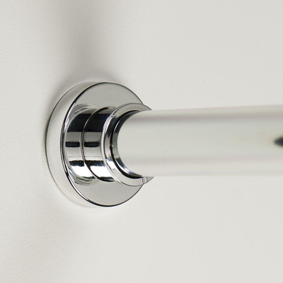 Sealskin Seallux Tringle de rideau de douche Ensemble combiné. Ø 28 mm Aluminium Chrome pour 90x90. 90x90x90 ou 80x170 cm