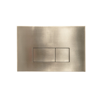 FugaFlow Eccelente Press Plaque de commande DualFlush pour bâti-support Geberit UP320 Métal rectangulaire Or