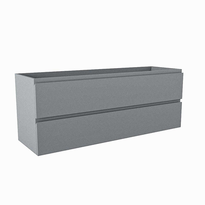 Mondiaz HAY wastafelonderkast - 130x40x50cm - 2 lades - uitsparing rechts - softclose - Plata
