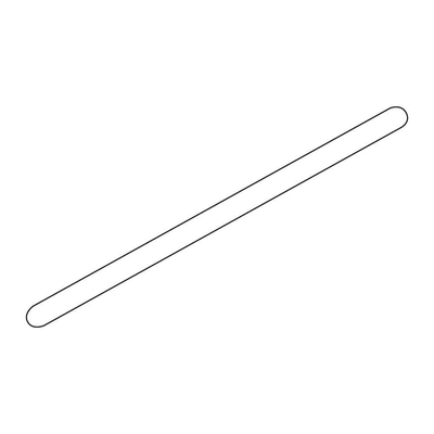 Sealskin Hooked barre de stabilisation pour montage perpendiculaire sur le verre avec le mur à une distance de 980 mm finition argent brillant