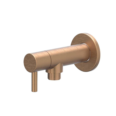 IVY Robinet d'arrêt d'angle - 1/2" - 3/8 - Cuivre brossé mat PVD