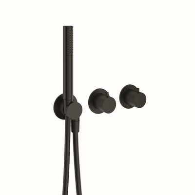 Crosswater MPRO Module Mitigeur de douche - élément encastré 2 fonctions - ensemble de douchette à main - noir mat