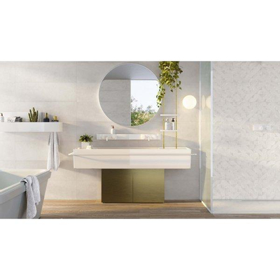 SAMPLE Ceralto Larino Plank Decortegel 32x100cm 10.4mm gerectificeerd witte scherf Moon