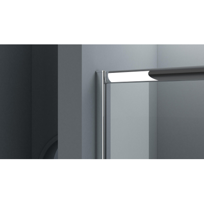 FugaFlow Efficiente Vetro Douchecabine - 90x90cm - vierkant - chroom