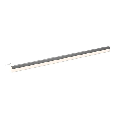 INK LED line Barre d'éclairage - 60x2.5x1cm - LED IP44 - 4200K - pour Miroir ou Armoire de toilette - Argent