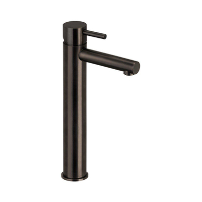 Herzbach design ix pvd lavabo robinet taille l sans vidange noir 5.2x30.4cm acier