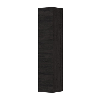 INK Armoire de salle de bains - 36x37x169cm - 1 porte - sans poignée ou pour poignées - MFC - chêne anthracite