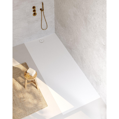 Riho Nuvia Douchevloer - 200x100cm - antibacterieel - purite - white matt