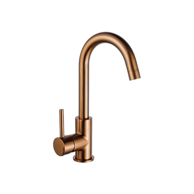 FugaFlow Eccelente Robinet de lavabo Acces - haut - bec pivotant - Cuivre brossé PVD (Cuivre)