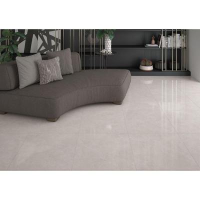 Cifre Ceramica carrelage mural et de sol - 60x60cm - 9mm - Carré - Effet marbre - Beige brillant