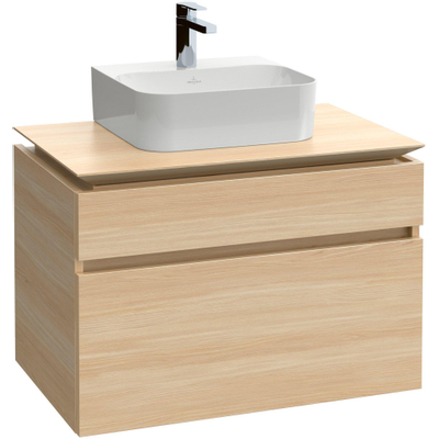 Villeroy & Boch Finion lave-mains bord poli en dessous 1 trou de robinet 43x39cm - ceramic+ sans trop-plein blanc