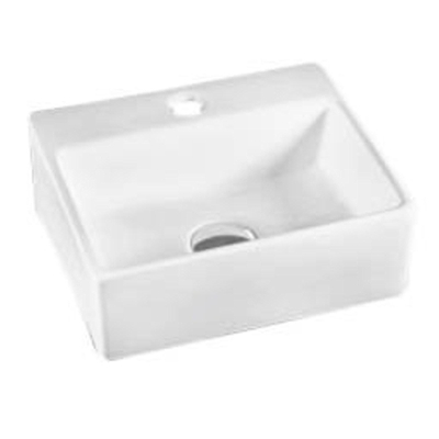 Best Design Class Lavabo pour WC blanc avec 1 trou de robinet 34x29x12cm