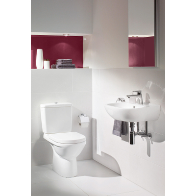 Villeroy & Boch O.novo Compact Lave-mains 45x35cm avec trop-plein et trou pour robinetterie Blanc