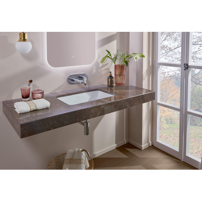 Villeroy & Boch Architectura inbouwwastafel - 60x45x17cm Rechthoek - 1 kraangat - zonder overloopgat Ceramic - White Alpine (glans wit)