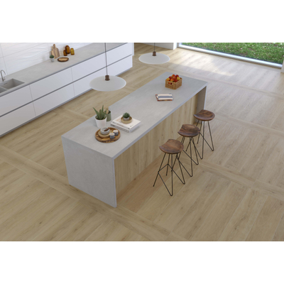 STN Ceramica wand- en vloertegel - 30x149.5cm - 10mm - gerectificeerd - Houtlook - Grijs