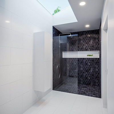 MONDIAZ BEAM Armoire colonne - 160cm - 2 portes - talc