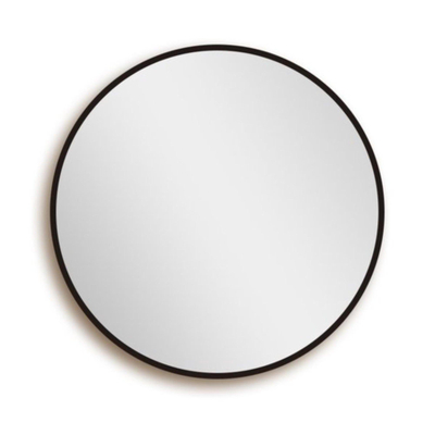FugaFlow Eccelente Arredo 2.0 Miroir rond 60x60cm cadre noir mat