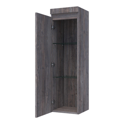BRAUER Joy badkamerkast - 120x35x35cm - 1 deur - greeploos - linksdraaiend - Driftwood