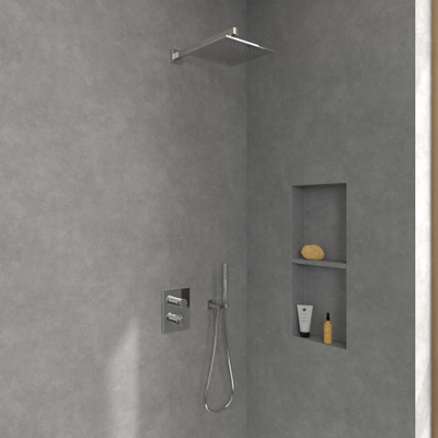Villeroy & Boch Universal Showers hoofddouche - 25cm - vierkant - chroom
