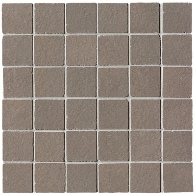 Fap Ceramiche Summer wand- en vloertegel - 30x30cm - Natuursteen look - Sciara macro mosaico mat (antraciet)