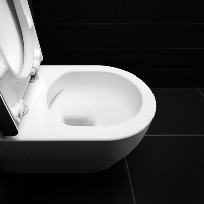 Clou New Hammock WC suspendu – compact – sans bride – profondeur 49 cm – avec abattant fin (slim) softclose – blanc mat