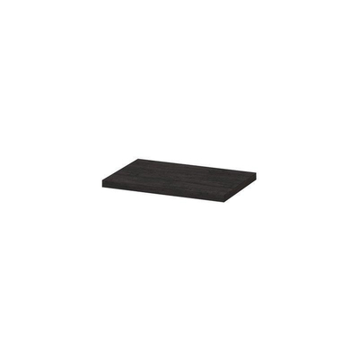 INK Topdeck Wastafelblad - 70x45x3.5cm - tbv onderkast - MFC - Houtskool eiken