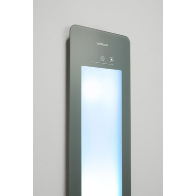 Sunshower Round Plus L infrarouge + lumière UV en applique incl. support mural 185x33x12cm corps entier Organic grey