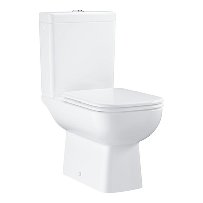 Grohe Start Edge Pack WC sur pied - 35.9x66.5x81.5cm - sans bride - avec réservoir raccord latéral - abattant avec softclose et quickrelease - Blanc
