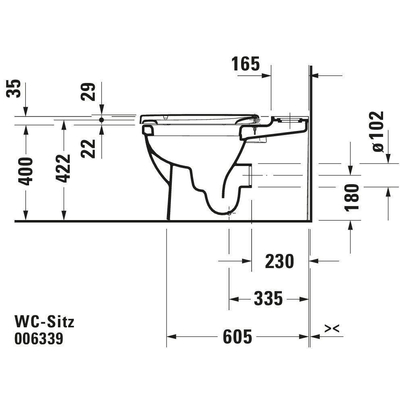 Duravit Universeel WC-zitting - 37.2x48.8x5.1cm - met softclose - met quickrelease Polypropyleen - wit