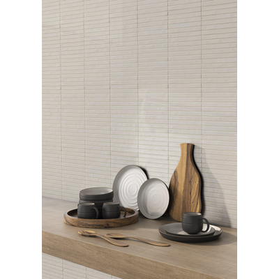 ÉCHANTILLON Terravito Girivo Carrelage mural en céramique - 35x35cm - 9.2mm - Beige