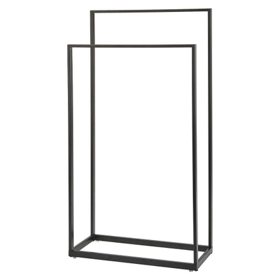 Aquanova Yuri Handdoekrek Staand 45x20x83cm Mat Zwart