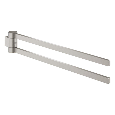 GROHE selection Porte-serviette 2 bras 40cm rotatif Supersteel