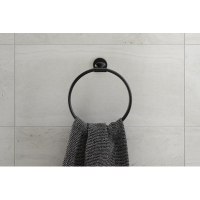 Duravit Starck T Handdoekring - Ø21cm - zwart mat