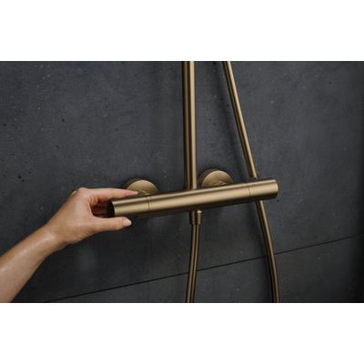 Hansgrohe Pulsify S Puro doucheset - 26cm - thermostatisch - ecosmart - brushed bronze (brons)