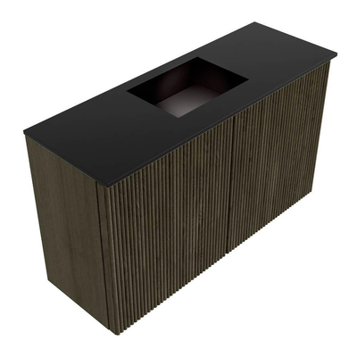 Mondiaz JOYA 70cm toiletmeubel - kleur Shadow - Wastafel FAYE positie Midden Zonder kraangat kleur Urban.