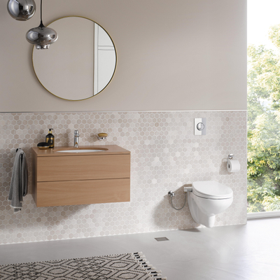 Grohe Bau Ceramic douche-wc zitting - met deksel - wit