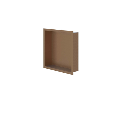IVY Niche de salle de bains - 30x30x7.5cm - Cuivre mat brossé PVD