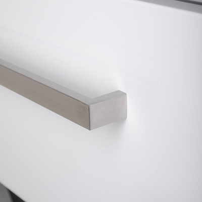 BRAUER Sharp meuble sous lavabo 59x25x45.5cm avec softclose sans porte 1 tiroir blanc haute brilliance